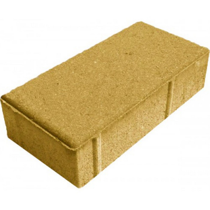 Брусчатка тротуарная 200х100х60 Желтый