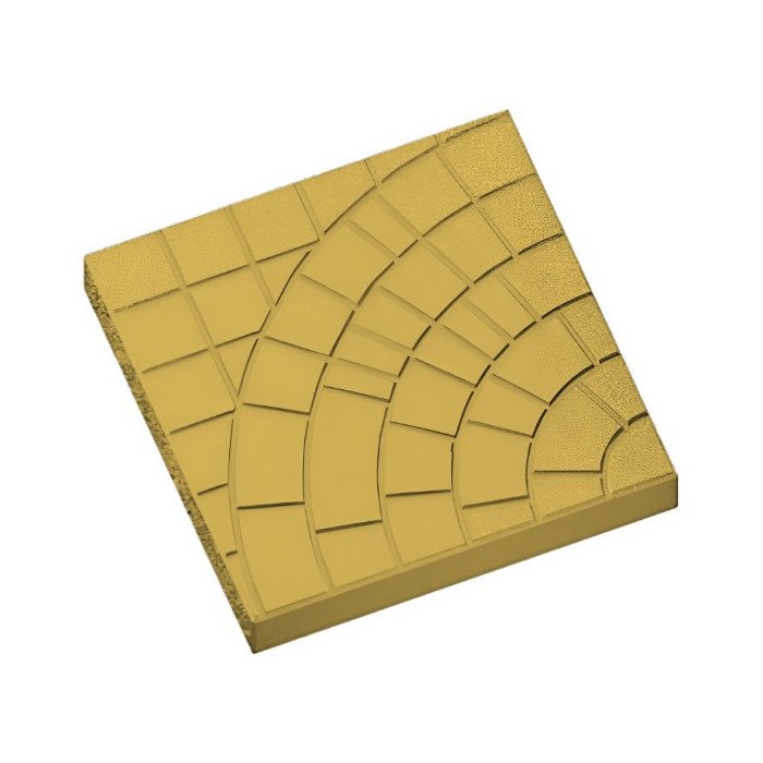 Квадратная тротуарная плитка 500х500х40 солнышко Желтый